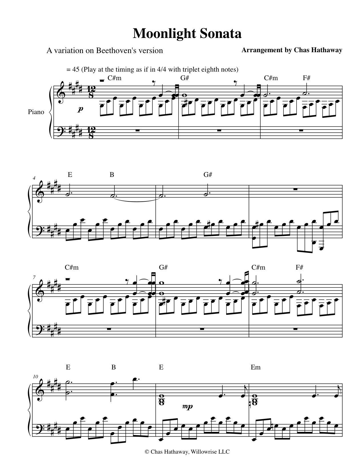 Moonlight Sonata Remix Osu